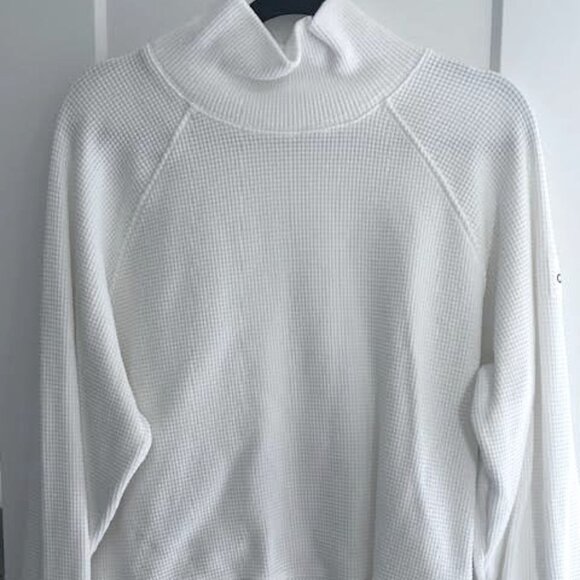 Waffle Weekend Escape Mock Neck Long Sleeve - Picture 1 of 3